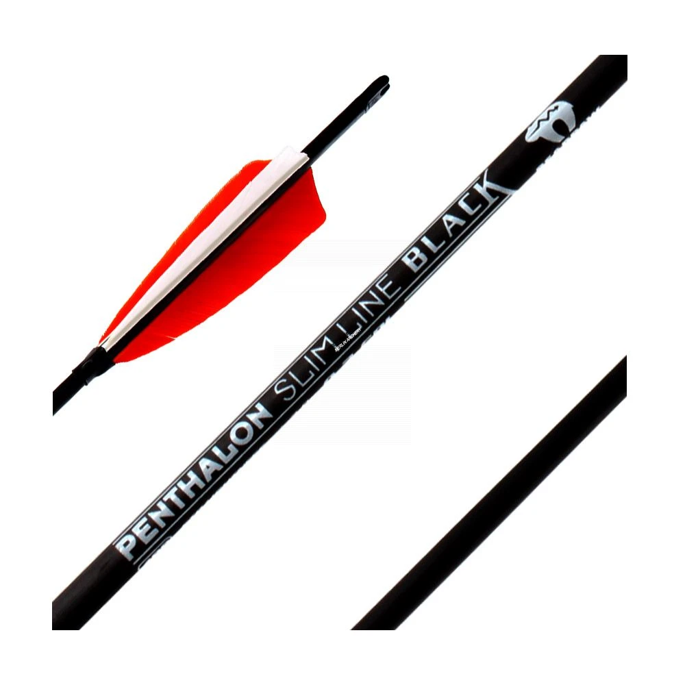 Bearpaw Slimline Black Arrows - Feathers 4 Bearpaw Slimline Black Arrows - Feathers - Image 2